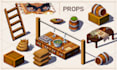 make pixel art animation of characters, pets and props