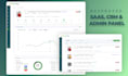 design modern dashboard, saas, CRM, and admin panel UI