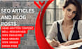 be your content writer for SEO friendly content on fiverr