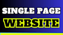 design home page, web page or single page website