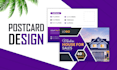 design promotional direct mail or modern eddm postcards