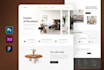 homepage design figma design website wireframe design mockup website ui design