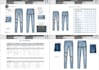 design denim, jeans pants, and jackets tech pack