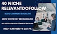 40 niche  relevant dofollow  blog comment