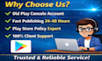 publish your android app on old google play console account