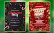 christmas greeting card, invitation card and birthday cards