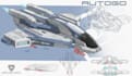 design production quality star wars like space ship concept art
