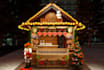 custom design an impressive 3d christmas market stall kiosk mockup
