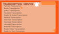 provide proffissional transcription for your video