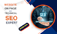 optimize website, technical on page SEO expert, wix, webflow, wordpress, shopify