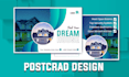 create any size print ready flyers, postcard, door hangers design in 24 hours