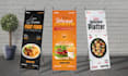 design impressive roll up banner and event banner in 8 hours