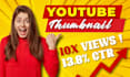 do clickable eye catching and attractive youtube thumbnails design