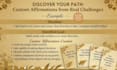 design custom manifestation affirmation sheets for personal growth