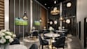 design modern 3d restaurant interior, cafe, bar and retail store rendering