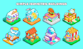 create 2d isometric arts and vector illustrations