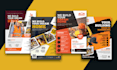 design a professional construction business promotional flyer