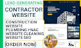 build construction contractor website plumbing hvac website cleaning website SEO