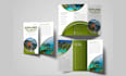 create company and digital trifold brochure design