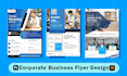 design professional business flyer and corporate onepager