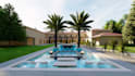 do 3d landscape, garden, pool, and patio design of your house