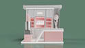 create 3d exhibition booth, stall and kiosk design with realistic rendering