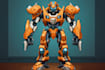 create mecha character caricature and friendship portrait