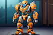 create mecha character caricature and friendship portrait