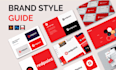 design minimalist business flat corporate logo branding or brand style guide