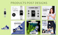 do creative social media design, post, carousel design ads