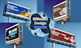 create awesome roll up banners, panaflex, billboard design