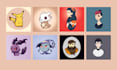 do cute characters flat illustrations