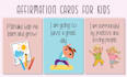 design personalized affirmation cards for kids