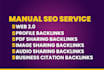 provide complete monthly off page SEO service using high authority backlinks