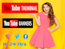 create professional eye catching youtube thumbnails design