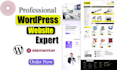 build, rebuild, redesign wordpress website design or wordpress elementor