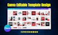 create editable canva graphic design for print and web media
