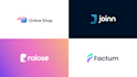 design a unique timeless modern tech startup business logo maker