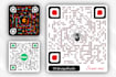 generate a stylish custom business qr code card design with a logo in 1 hour