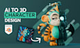 convert recreate ai image to 3d model character nft