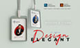 design modern id badge, name card, lanyard, id card