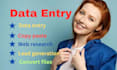do proper data entry