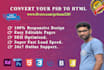 design figma to html, psd to html tailwindcss and bootstrap5