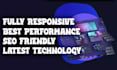 develop full stack web application with fully responsive