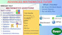 be your advanced mathematics tutor