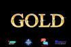 design 3d luxury gold, silver chrome, rose, metal logo