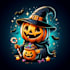 make unique pumpkin halloween mascot logo with express delivery