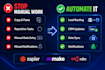 build workflow automation with zapier, make, or n8n