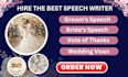 write the excellent speech script for your occasion