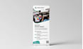 design professional roll up, x stand banner within 6 hours